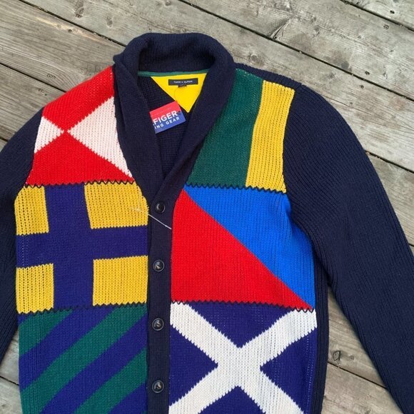 BRAND NEW Tommy Hilfiger Wool Cardigan Sweater XXL - Picture 3 of 13